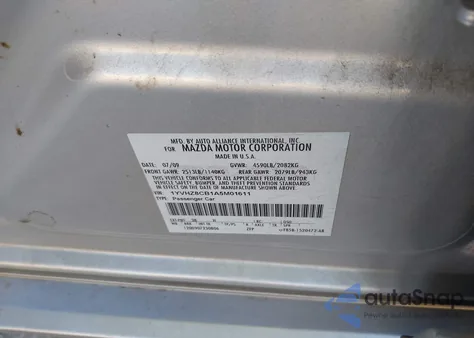 2010 Mazda Mazda6 S Grand Touring from USA, damaged, VIN 1YVHZ8CB1A5M01611